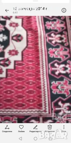 Ръчно тъкан 100 процента вълнен килим , снимка 3 - Килими - 47951382