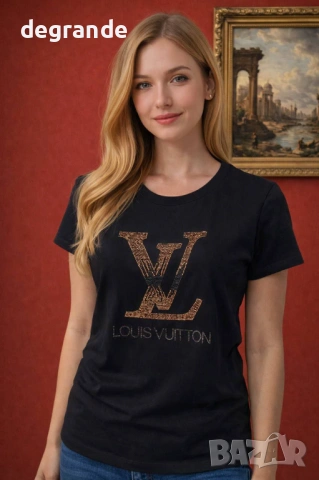 Нов Модел Дамска Тениска Louis Vuitton , снимка 2 - Тениски - 53289045