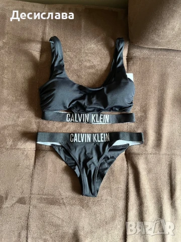 Черен бански Calvin Klein от 3 части, снимка 3 - Бански костюми - 51081447