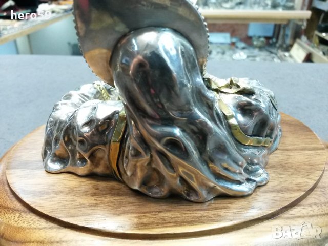 Уникална много рядка сребърна фигура Царска Русия 1888г./серебро 84 Овчинников, снимка 7 - Антикварни и старинни предмети - 27592827