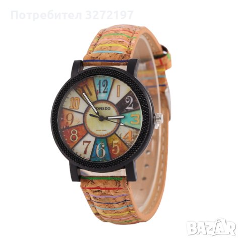  Нов модел дамски моден дизайн кварцов часовник - VINTAGE STYLE , снимка 2 - Дамски - 40436848