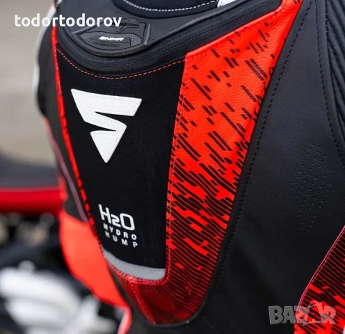 Кожено мото яке SHIMA STR 2.0 Red/Black гърбица,протектори,вентилация, снимка 3 - Аксесоари и консумативи - 51531029