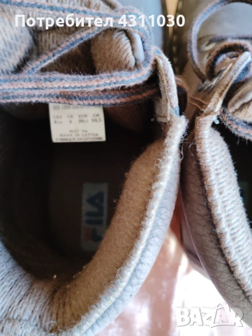 Зимни обувки FILA 39 1/2-номер естествена кожа, снимка 5 - Мъжки боти - 53385941