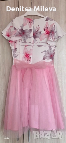 Розова рокля за момиче 146, снимка 2 - Детски рокли и поли - 52811946