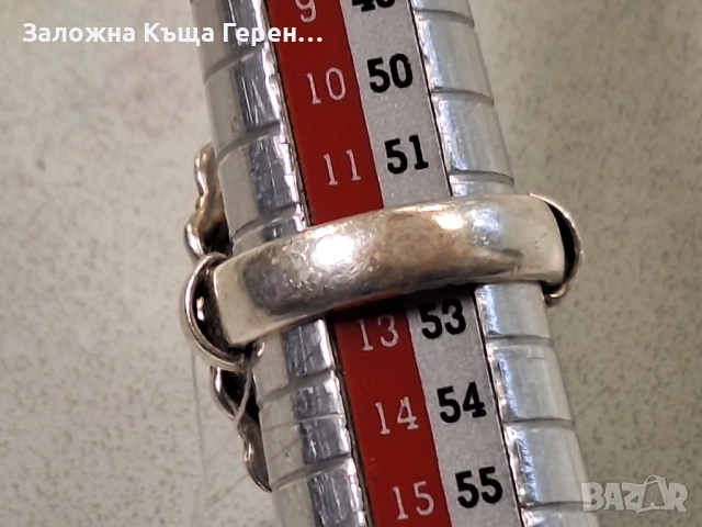 Сребърен пръстен 12гр, снимка 7 - Пръстени - 52910033