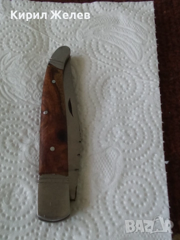 Сгъваем нож с кожен калъф 53693, снимка 4 - Колекции - 53474479