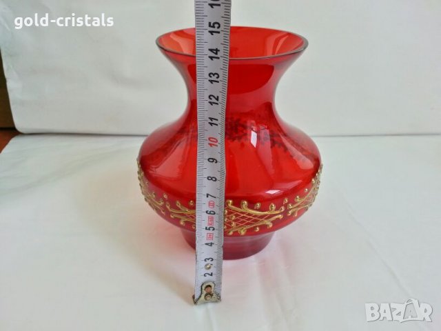 ваза с позлата, снимка 4 - Антикварни и старинни предмети - 26820071