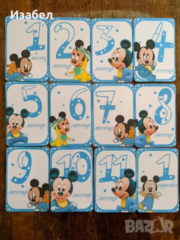 Карти за отбелязване на месеците, снимка 4 - Карти за игра - 43951561