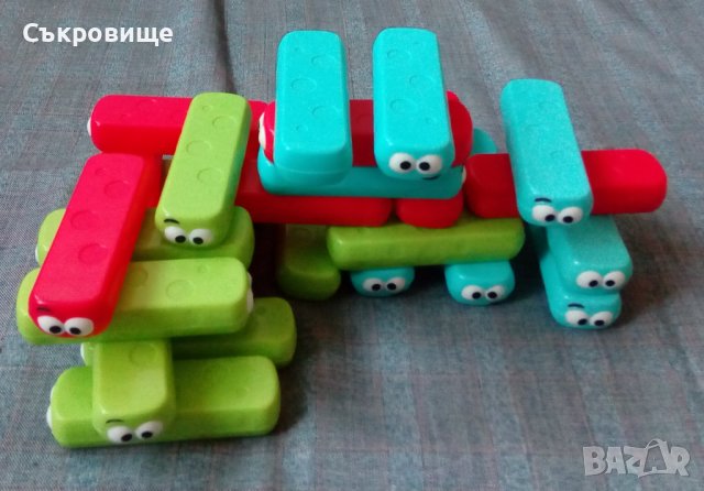Детска играчка конструктор игра Кулата на гъсениците, снимка 4 - Конструктори - 43788408