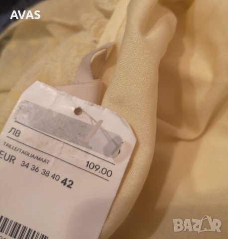 Нова -50% жълта дълга лятна рокля L 42, снимка 5 - Рокли - 36762347