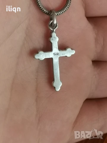 Сребърен Масивен синджир с висулка. 925 Проба. 49см. Цена 29,99лв. За Севлиево безплатна доставка., снимка 5 - Колиета, медальони, синджири - 51192144