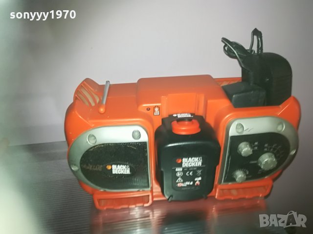 black & decker profi radio & battery+charger 2905211637, снимка 6 - Ресийвъри, усилватели, смесителни пултове - 33038176