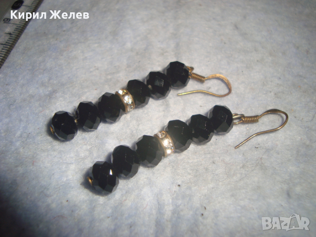 ЕФЕКТНИ КРИСТАЛНИ ФАСЕТИРАНИ ОБЕЦИ - СТИЛНО ВЕЧЕРНО АРТ БИЖУ 34453, снимка 5 - Обеци - 36466463