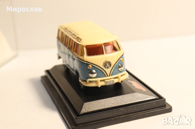 1:72 SCHUCO VW BUS МИКРОБУС ИГРАЧКА КОЛИЧКА МОДЕЛ, снимка 5 - Колекции - 53464504