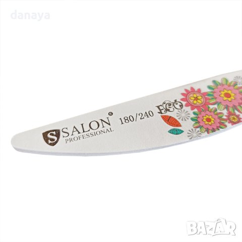 3705 Двустранна пила за нокти SALON 180/240, снимка 3 - Продукти за маникюр - 40721550