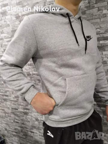 ПАМУЧЕН СИВ СУИТШЪРТ , снимка 2 - Спортни дрехи, екипи - 38093415