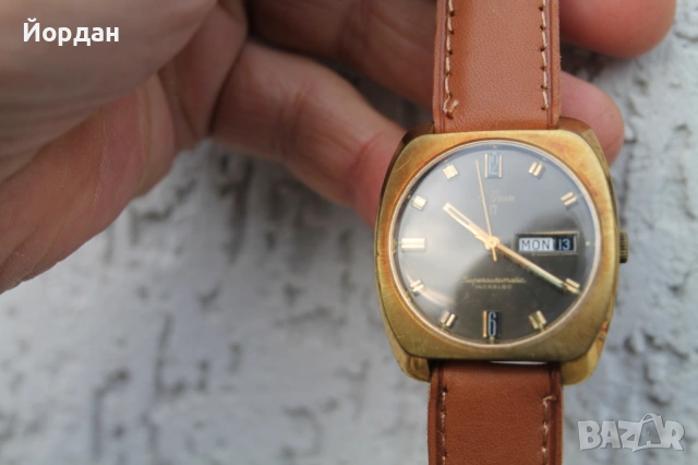 Швейцарски мъжки часовник ''Le Gran Superautomatic'' /17 камъка механизъм ета 1906/, снимка 11 - Мъжки - 53444732