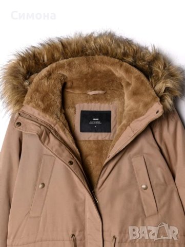 Дамско яке (парка) с мъхеста подплата, размер М, Cropp, снимка 4 - Якета - 43024526