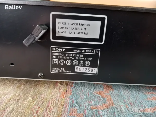 SONY CDP-211 CD PLAYER , снимка 3 - Аудиосистеми - 48146293