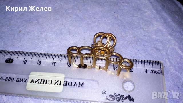 ПОЗЛАТЕНА ВИНТИДЖ ШНОЛИЧКА за ПРИЧЕСКА от БЛАГОРОДНА НЕРЪЖДАЕМА СТОМАНА 27148