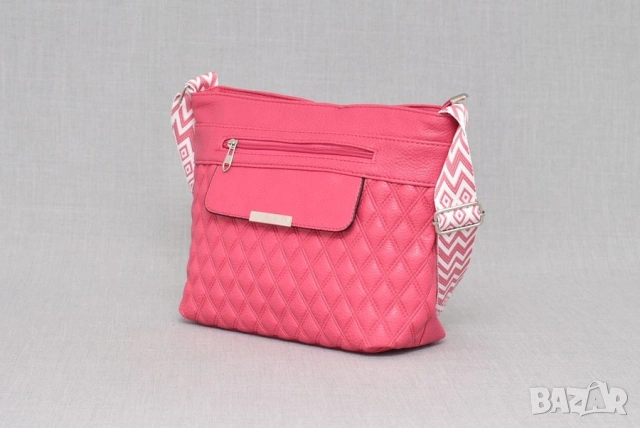 Дамска чанта в розов и син цвят., снимка 3 - Чанти - 53388996