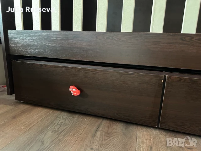 детско легло с люлеещ механизъм+матрак, снимка 5 - Бебешки легла и матраци - 51017379