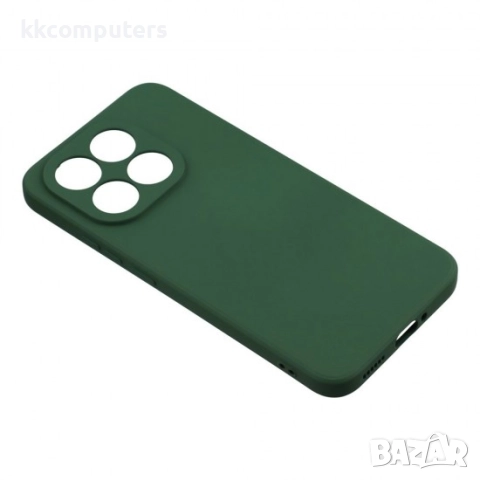 Силиконов кейс iPaky матиран, За Xiaomi 15T, Тъмнозелен, снимка 3 - Калъфи, кейсове - 52964263