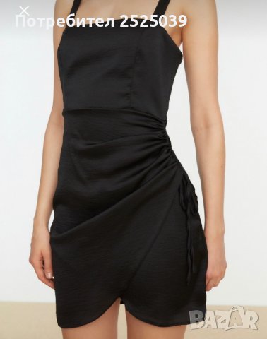 Черна рокля с етикет, снимка 2 - Рокли - 39218465