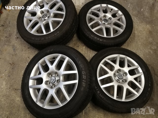 VW Golf-4  джанти 16 цола BBS с гуми, снимка 2 - Гуми и джанти - 42983918