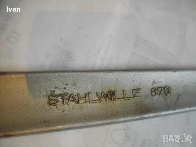 50см НЕМСКИ ГОЛЯМ ТРЕСЧОТЪЧЕН КАМИОНАДЖИЙСКИ КЛЮЧ STAHLWILLE 870 GERMANY С ТОРС ВЛОЖКА №27мм BELZER , снимка 5 - Други инструменти - 48228893