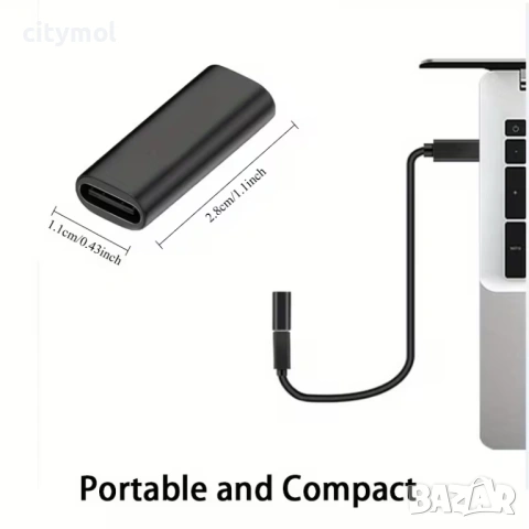 USB 3.1 Type C - F към USB 3.1 Type C - F адаптер