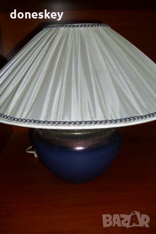 Керамична лампа със сенник - зимна серия, снимка 2 - Декорация за дома - 32502137