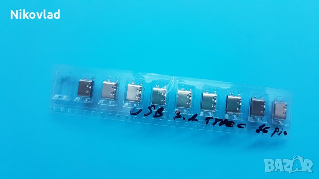Букса (конектор)  USB-3.1 SMT USB Connector Type C, снимка 4 - Резервни части за телефони - 32975797