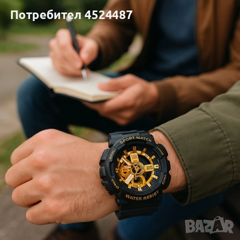 Мъжки мултифункционален часовник - Спортен, водоустойчив и удароустойчив