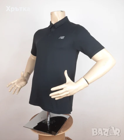 New Balance Performance - Оригинална мъжка тениска с яка р-р S, снимка 2 - Тениски - 50689292