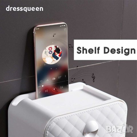 27500 Стенен многофункционален държач за тоалетна хартия, снимка 8 - Други стоки за дома - 43950117