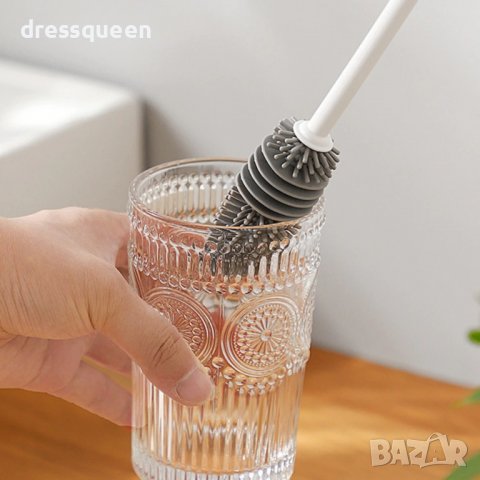 3710 Силиконова четка за миене на чаши и бутилки, снимка 5 - Други - 37613697