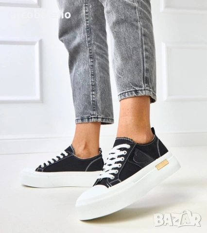 Дамски маратонки на платформа Nihal, 2цвята , снимка 3 - Маратонки - 53067343