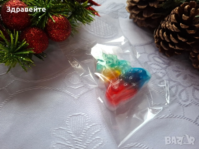 Коледни глицеринови сапунчета за подаръци, снимка 7 - Декорация за дома - 52634405