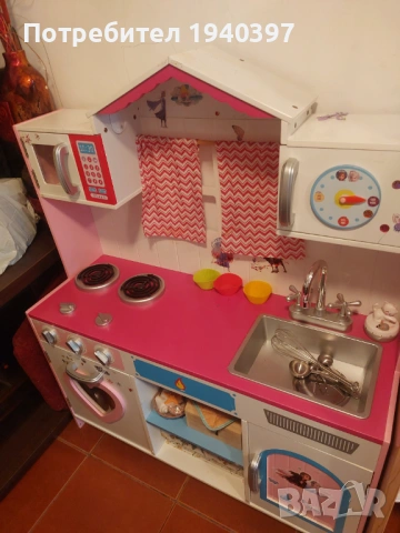 Къща за кукли и кухня, снимка 2 - Играчки за стая - 53275917