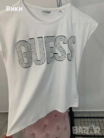 Тениска Guess, 16г подходяща е и за S, снимка 6 - Тениски - 50530746