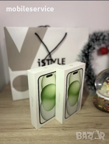 ЧИСТО НОВ! iPhone 15 Green 128 GB