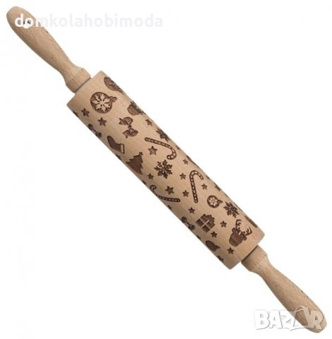 Дървена Точилка с коледни мотиви, 38 сантиметра 