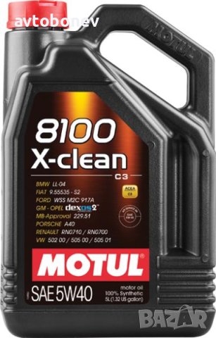 Двигателно масло MOTUL 8100 X-CLEAN 5W40 C3, снимка 4 - Части - 31242139