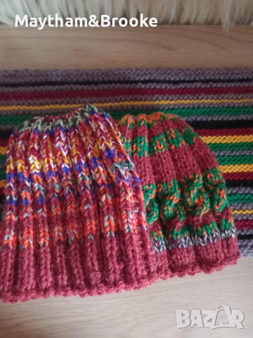 Плетени шапки подходящи за подарък по всякакъв повод, снимка 3 - Шапки - 52287389