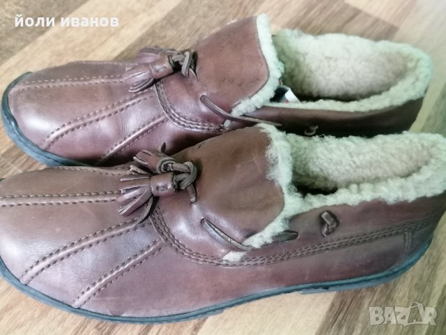 Ралф Лаурен,кожени зимни обувки мокасини,43