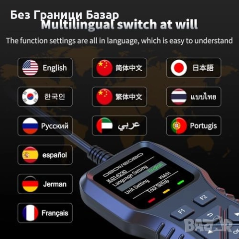 Нов Универсален OBD2 скенер за кола – четене и изчистване на грешки, снимка 6 - Друга електроника - 52696970