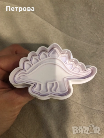 Релефни резци с бутало „Динозавърчета” – 4 бр., снимка 6 - Форми - 27998641