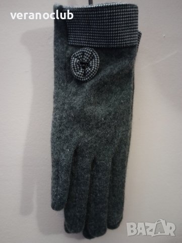 Диви дамски ръкавици от фина вълна Елегант , снимка 2 - Ръкавици - 43735130