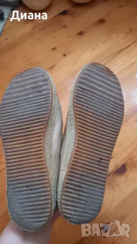 Кожени обувки в златисто, снимка 4 - Дамски ежедневни обувки - 49870814